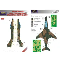LF Models M7282 1/72 McDonnell RF-101B Voodoo of Air National Guard Camo Painting Mask