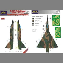 LF Models M7283 1/72 Convair F-102A Delta Dagger USAF in Vietnam Camo Painting Mask
