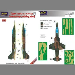 LF Models M7284 1/72 Lockheed F-104C Starfighter USAF in Vietnam Camo Painting Mask