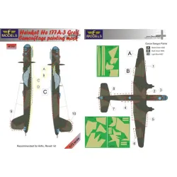 LF Models M7292 1/72 Heinkel He 177A-3 Greif Camouflage Painting Mask