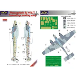 LF Models M7299 1/72 Messerschmitt Bf 110E/F Camouflage painting mask