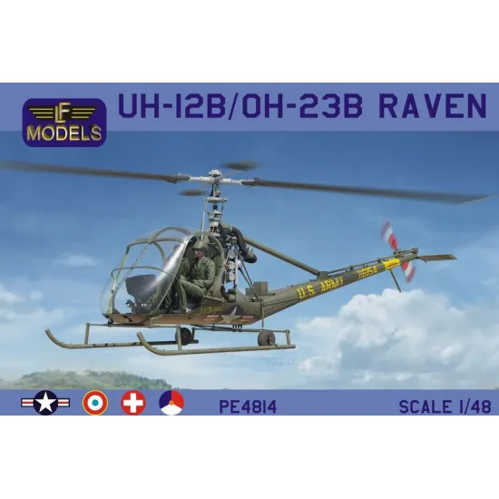 LF Models PE4814 1/48 UH-12B / UH-23B Raven (Korean war, France, Swiss, Dutch)