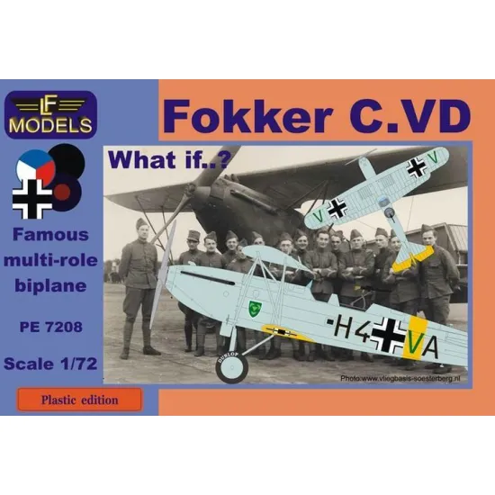 LF Models PE7208 1/72 Fokker C.VD What If? Luftwaffe, Czech, UK, Spanish civil war