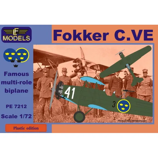 LF Models PE7212 1/72 Fokker C.VE Sweden Bristol Mercury
