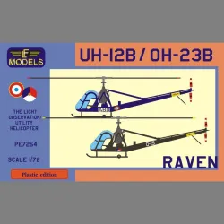 LF Models PE7254 1/72 Hiller UH-12B / OH-23B Raven (French AF, Holland AF)