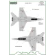 ModelMaker 1/48 D48089 F/A-18 SPAIN STANDARD MARKINGS + STENCILS Aircraft Decal