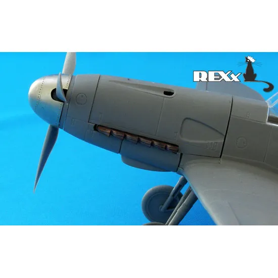 Exhaust Pipes for Bf 109F Airplane ICM 1/48 REXx 48002 Branch Pipes