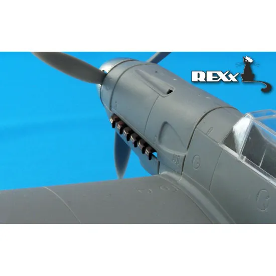 Exhaust Pipes for Bf 109F Airplane ICM 1/48 REXx 48002 Branch Pipes