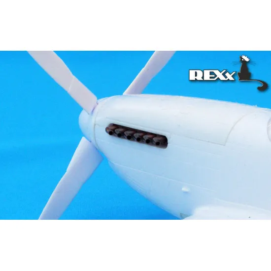 Exhaust Pipes for P-51B,C,D Without Fairing Airplane ICM, Tamiya 1/48 REXx 48006 Branch Pipes