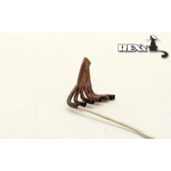 Exhaust Pipes for Roland C.II Airplane Eduard 1/48 REXx 48007 Branch Pipes