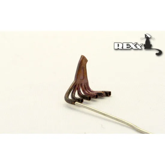 Exhaust Pipes for Roland C.II Airplane Eduard 1/48 REXx 48007 Branch Pipes