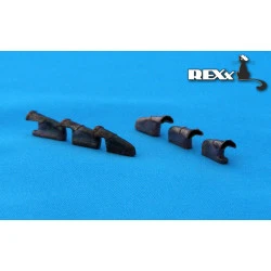 Exhaust Pipes for Spitfire Mk.V Airplane Univers. 1/48 REXx 48010 Branch Pipes