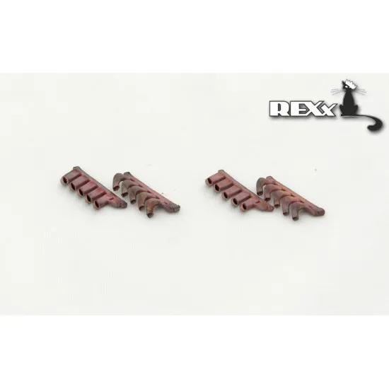 Exhaust Pipes for Mosquito B. Mk.IV Airplane Revell 1/48 REXx 48015 Branch Pipes