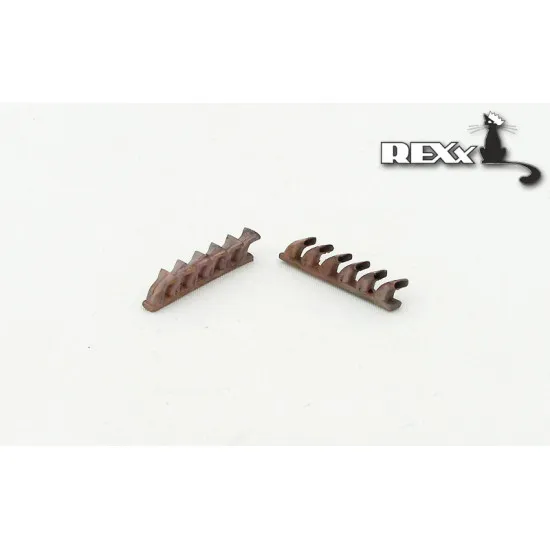 Exhaust Pipes for P-39 Fishtail Airplane Eduard, Hasegawa 1/48 REXx 48018 Branch Pipes