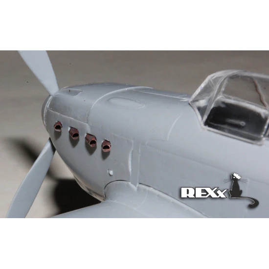 Exhaust Pipes for Yak-1 Airplane 7early, Univers. 1/48 REXx 48023 Branch Pipes