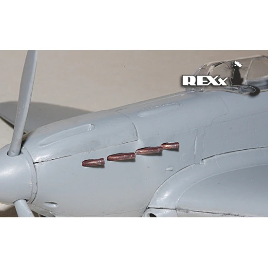 Exhaust Pipes for Yak-1 Airplane 7early, Univers. 1/48 REXx 48023 Branch Pipes