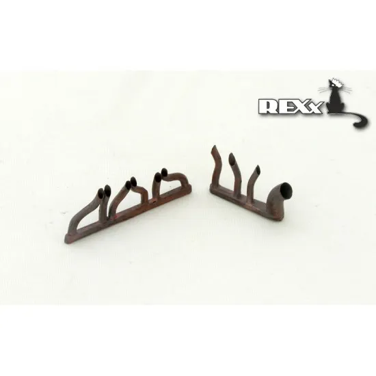 Exhaust Pipes for Polikarpov I-16 Airplane 1/48 REXx 48025 Branch Pipes