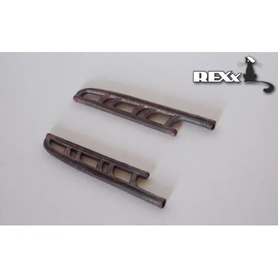 Exhaust Pipes for LaGG-3 Series 1-23 Airplane Univers. 1/48 REXx 48034 Branch Pipes