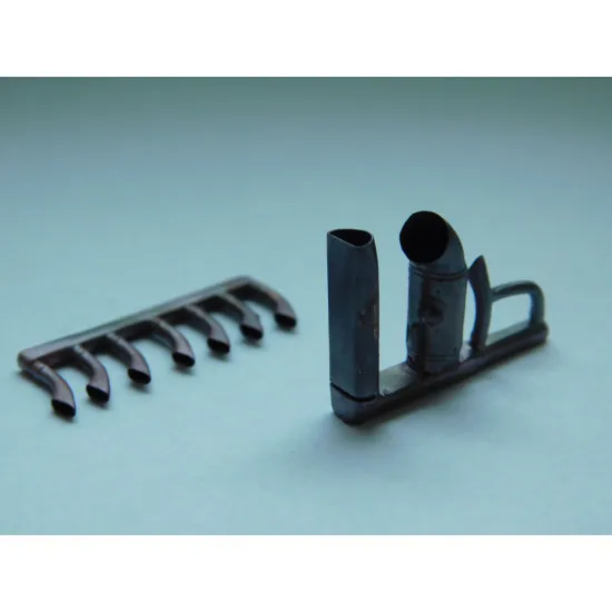Exhaust Pipes for Polikarpov I-153 Chayka Airplane ICM, AMG 1/48 ReXx-48062 Branch Pipes