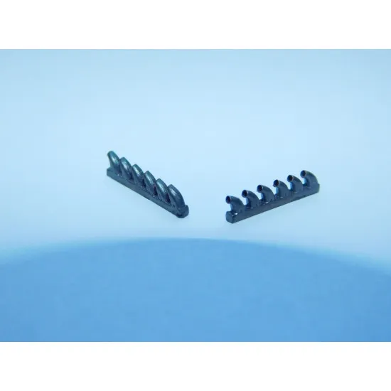 Exhaust Pipes for P-39 Airplane univers. 1/72 REXx 72021 Branch Pipes