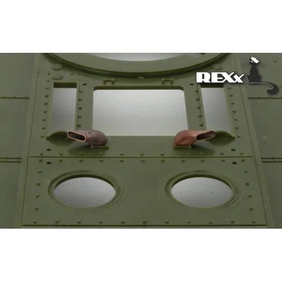 Exhaust Pipes for KV-12 early Tank univers. 1/35 REXx 35002 Branch Pipes