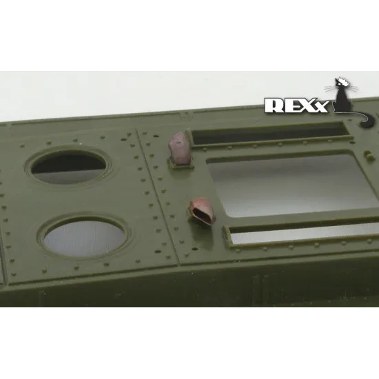 Exhaust Pipes for KV-12 early Tank univers. 1/35 REXx 35002 Branch Pipes