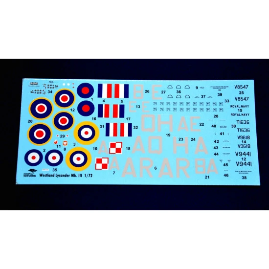 Dora Wings 72024 - 1/72 - Westland Lysander Mk.III . Scale model kit