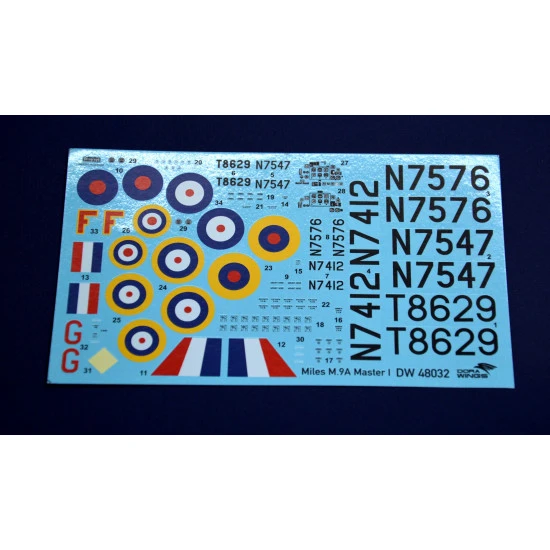 Dora Wings 48033 - 1/48 - Miles M.9 Master Mk.I. Scale military aircraft 150 pcs