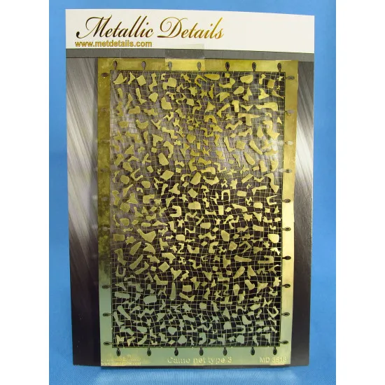Metallic Details MD3518 - 1/35 Camo net type 3 scale model kit