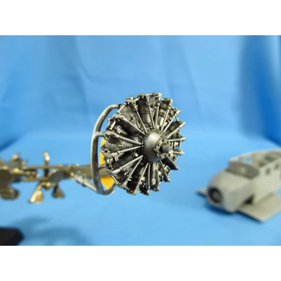 Metallic Details MDR48115 - 1/48 Junkers W.34. Engine set for aircraft