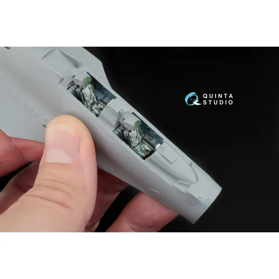 Quinta QD72012 - 1/72 3D-Printed & coloured Interior for Su-30SM Zvezda kit