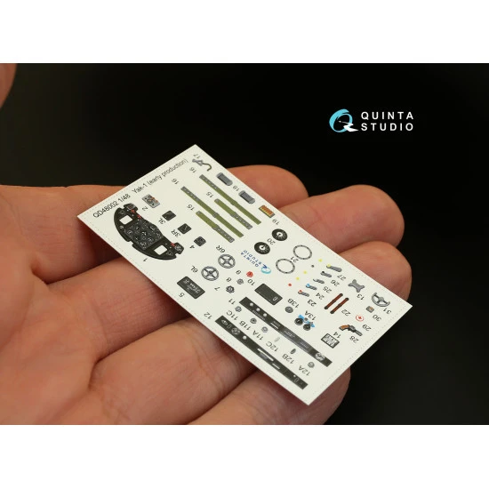 Quinta QD48002 - 1/48 3D-Printed coloured interior Yak-1 early for all kits