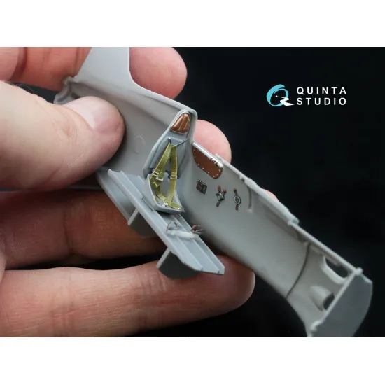 Quinta QD48021 1/48 3D-Printed interior conversion for I-16 type 5