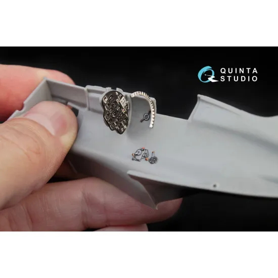 Quinta QD48021 1/48 3D-Printed interior conversion for I-16 type 5
