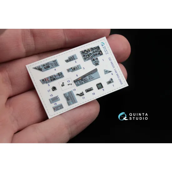 Quinta QD48025 - 1/48 3D-Printed interior for MiG-29 AS (GWH kit)