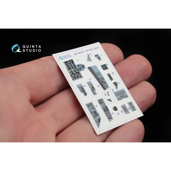 Quinta QD48025 - 1/48 3D-Printed interior for MiG-29 AS (GWH kit)