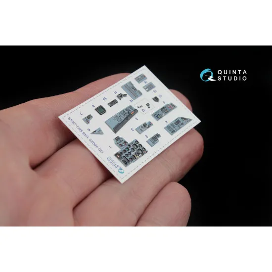 Quinta QD48025 - 1/48 3D-Printed interior for MiG-29 AS (GWH kit)