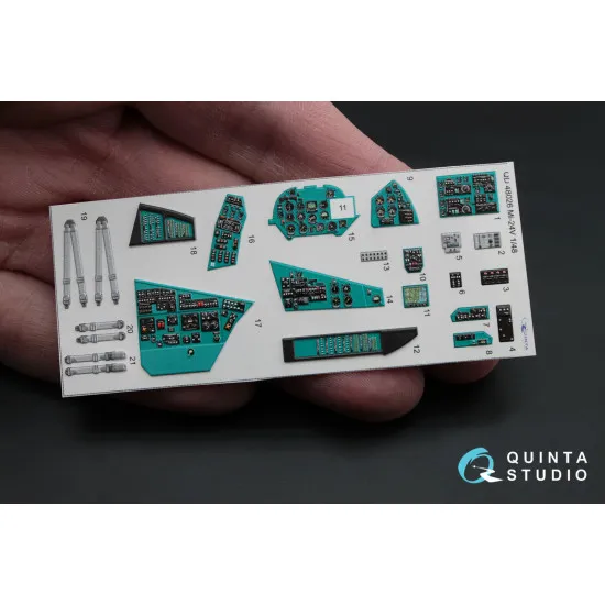 Quinta QD48026 - 1/48 3D-Printed interior for Mi-24V Hind Zvezda kit