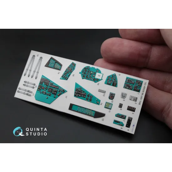 Quinta QD48026 - 1/48 3D-Printed interior for Mi-24V Hind Zvezda kit