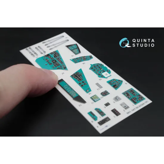 Quinta QD48026 - 1/48 3D-Printed interior for Mi-24V Hind Zvezda kit