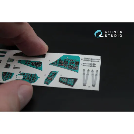 Quinta QD48026 - 1/48 3D-Printed interior for Mi-24V Hind Zvezda kit