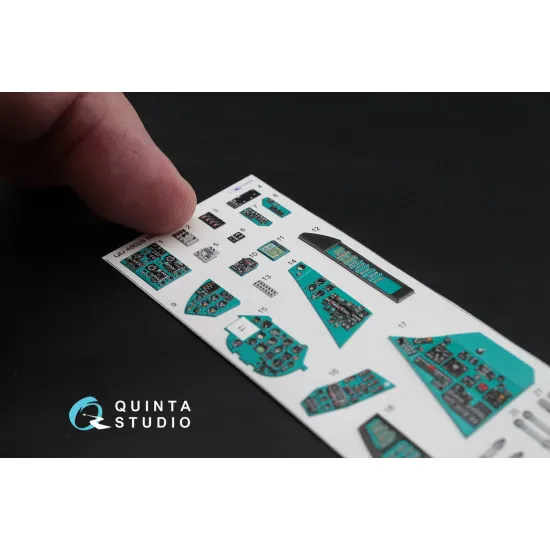 Quinta QD48026 - 1/48 3D-Printed interior for Mi-24V Hind Zvezda kit