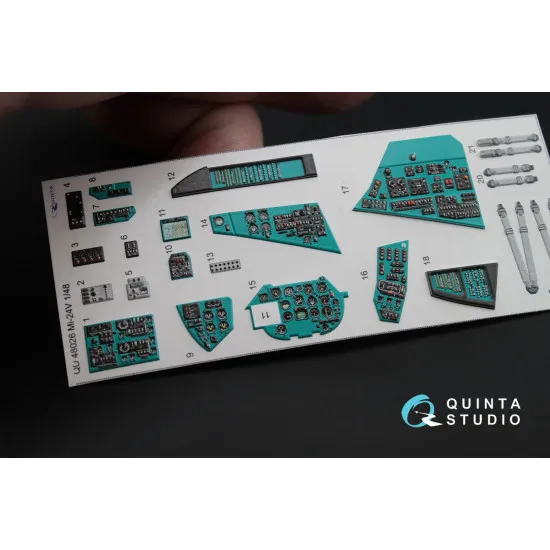Quinta QD48026 - 1/48 3D-Printed interior for Mi-24V Hind Zvezda kit
