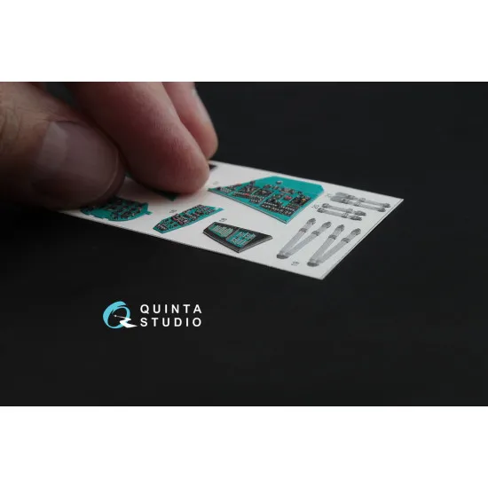 Quinta QD48026 - 1/48 3D-Printed interior for Mi-24V Hind Zvezda kit