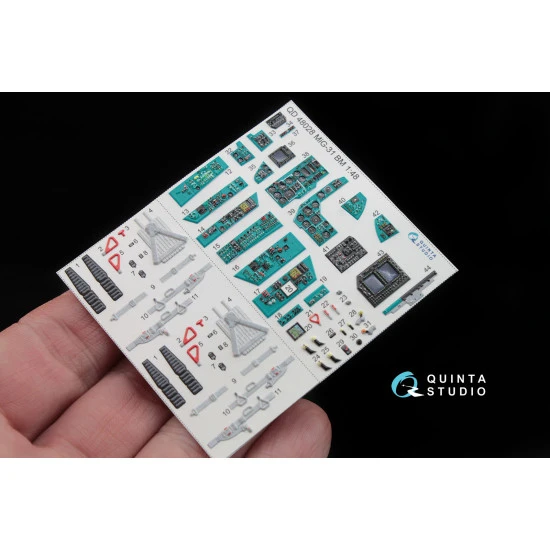 Quinta studio QD48028 - 1/48 3D-Printed interior for MiG-31BM (AMK)