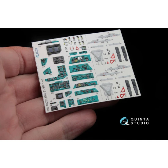 Quinta studio QD48028 - 1/48 3D-Printed interior for MiG-31BM (AMK)