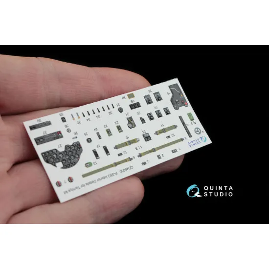 Quinta QD48030 - 1/48 3D-Printed and Coloured Interior for P-38G Tamiya Kit