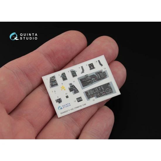 Quinta QD48037 - 1/48 3D-Printed & coloured interior for F-16 Tamiya kit