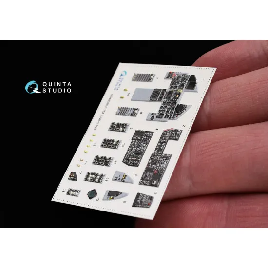 Quinta QD48038 - 1/48 3D-Printed & coloured interior for F-15A GWH kit