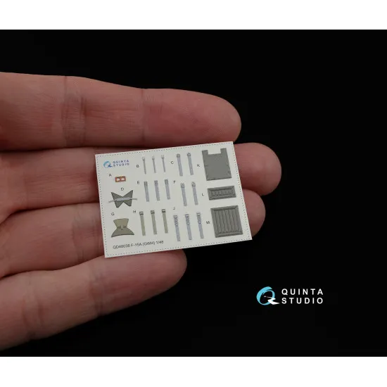 Quinta QD48038 - 1/48 3D-Printed & coloured interior for F-15A GWH kit